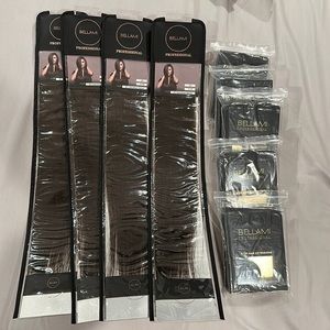 5 packs Bellami K-tip 20 inches dark brown color #2 (brand new!)